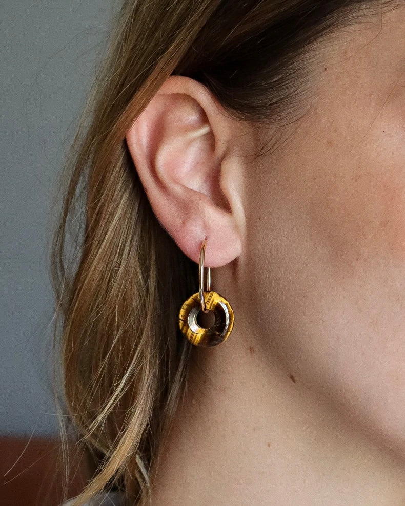 Boucles d'oreilles Oeil de tigre
