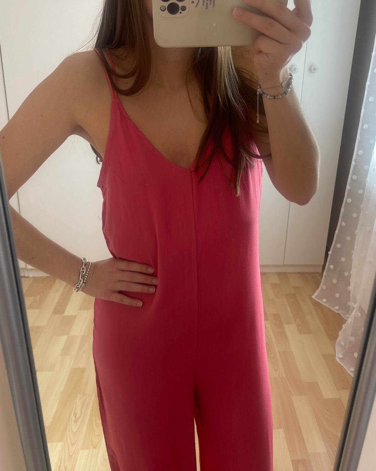 Combinaison dos nu rose