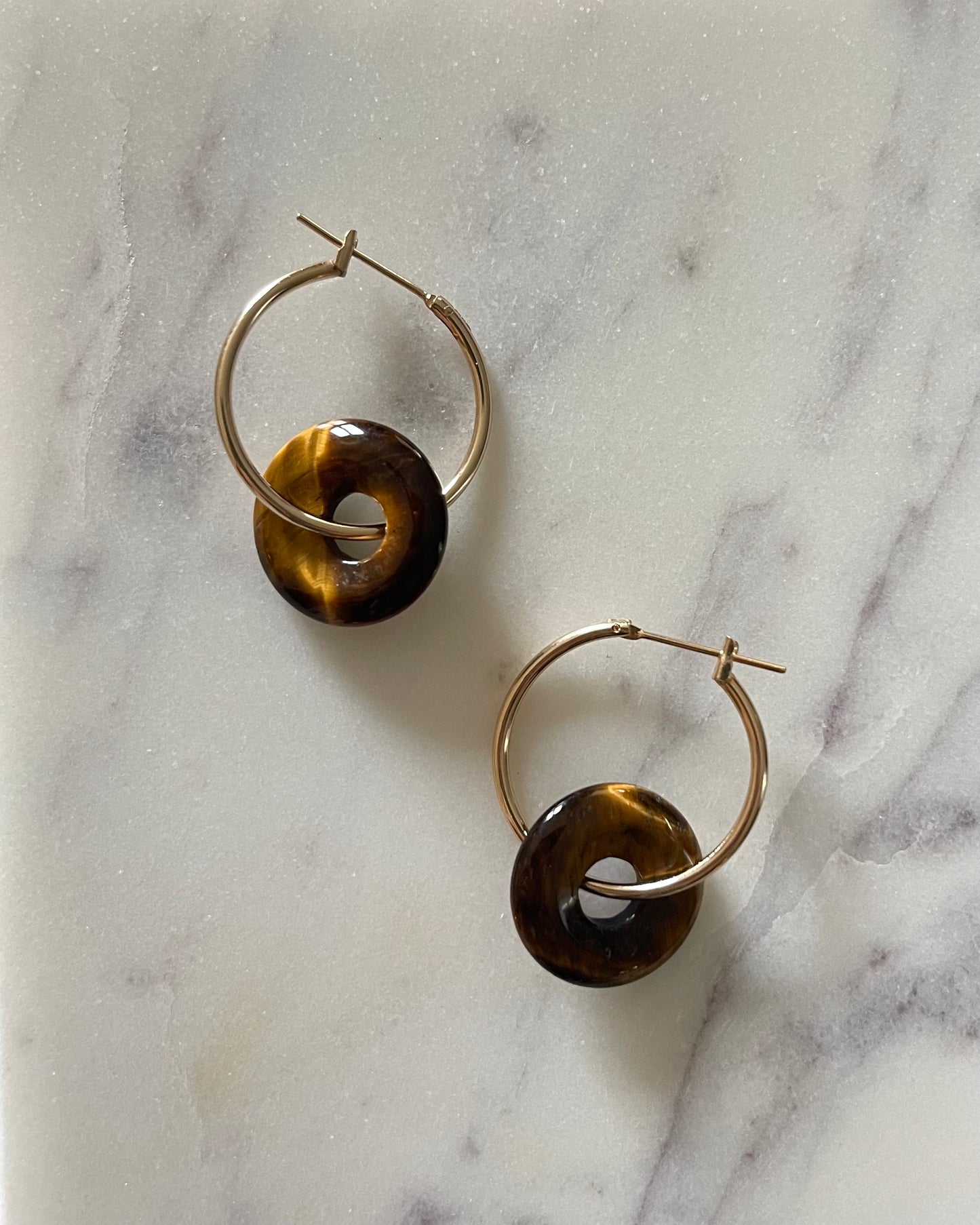 Boucles d'oreilles Oeil de tigre